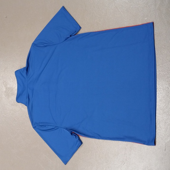 NFL TEAM APPAREL, NY GIANTS, BLUE AND RED SHORTSLEEVE POLO SHIRT - Picture 9 of 10